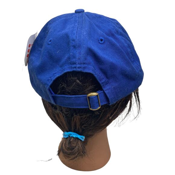 List Perfectly Baseball Hat One Size Blue Spellout Adjustable - Picture 2 of 8